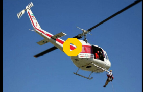 آوردن قلب با هلیکوپتر برای نجات جان یک نیازمند
