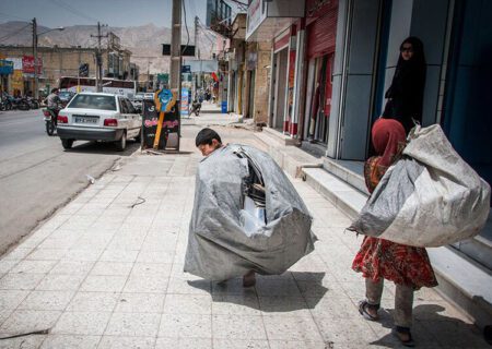 جولان کودکان کار اتباع در خیابان ها